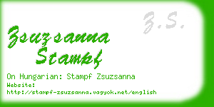 zsuzsanna stampf business card